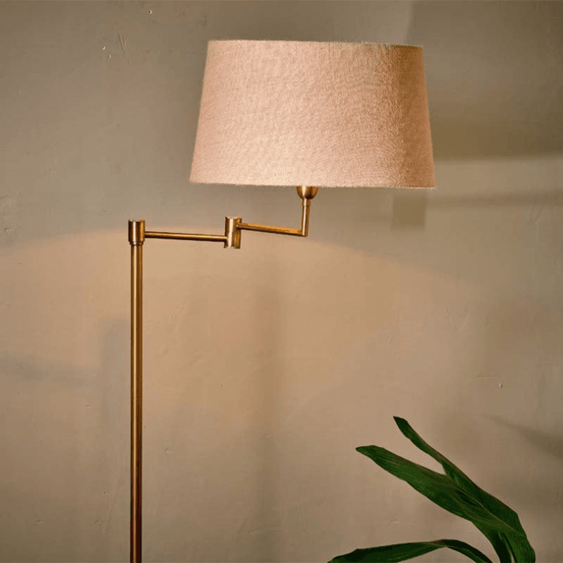 Kara Floor Lamp, H142cm, Brass