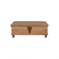Image showing the Vidur Mango Wood Chest, Natural product.