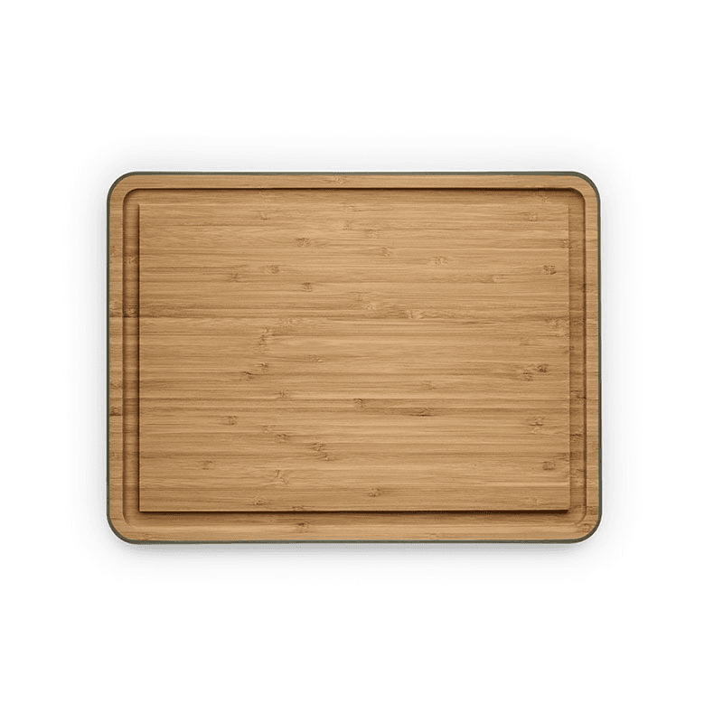 Green Tool Bamboo Cutting Board with Groove, 39 x 28cm