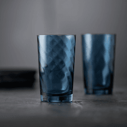 Image showing the Vienna Set of 4 Highball Glasses, 450ml, Blue product.