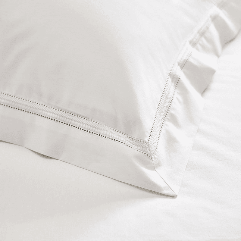 Harper Oxford Pillowcase, 50 x 75cm, White