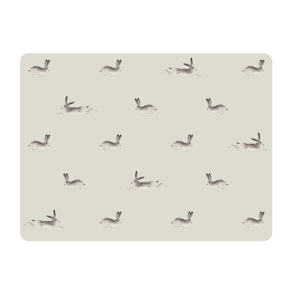 Hare Matt Lacquer Set of 4 placemats, 29 x 21.5cm