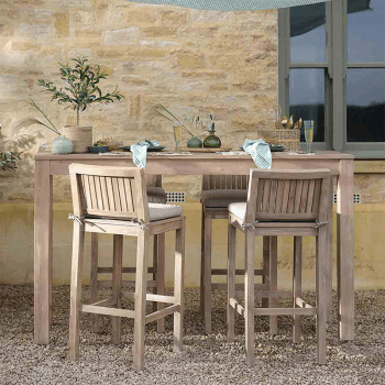 Image showing the Porthallow Rectangular Bar Table, Natural product.