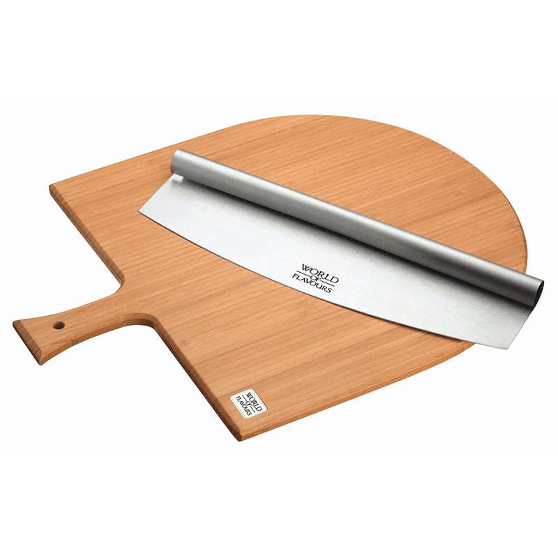Italian Pizza board and knife serving set