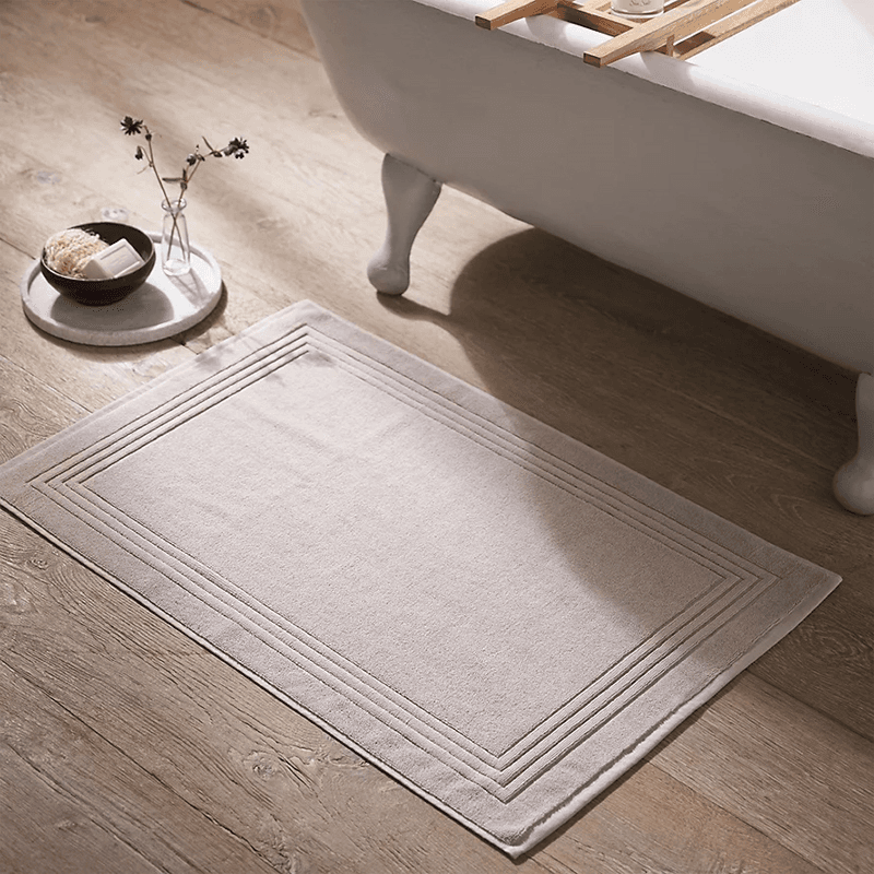 Egyptian Cotton Large Bath Mat, 70 x 110cm, Oatmeal