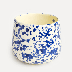 Image showing the Splatter Indoor Planter, D15 x H13cm, Blueberry product.