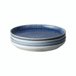 Image showing the Studio Blue Set of 4 Coupe Plates, D21cm product.