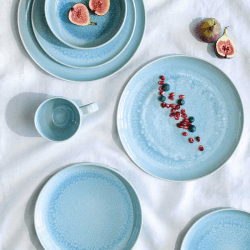 Image showing the Crafted Blueberry 6 Piece Breakfast Set, Blue product.