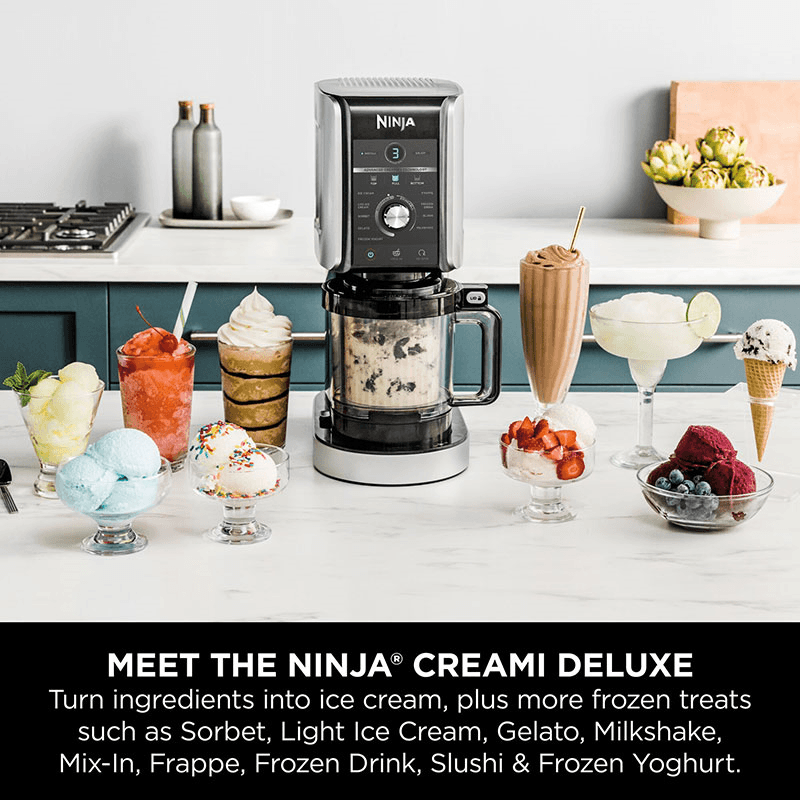 Creami Deluxe 10-in-1 Ice Cream and Frozen Drink Maker, 709ml, Silver