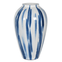 Image showing the Azure Vase, H44cm, Blue Stripe product.