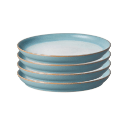 Image showing the Azure Haze Set of 4 medium plates, 21cm product.