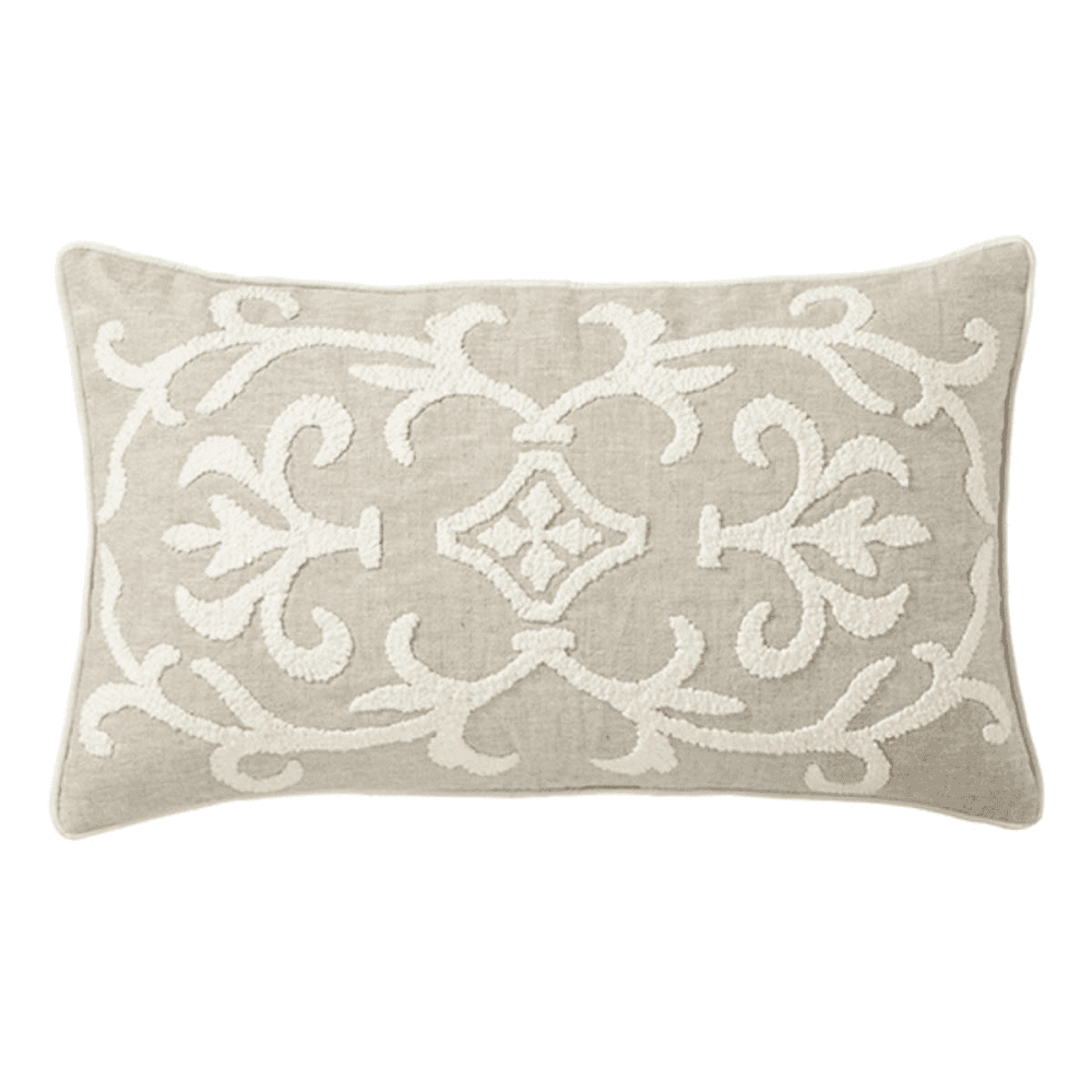 Gawain Cushion Cover, Small, Natural & Off-White