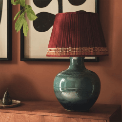 Image showing the Asteria Table Lamp, H49cm x Diameter 35cm, Marine Blue product.