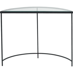 Image showing the Marazzi Half Moon Console Table, Black product.