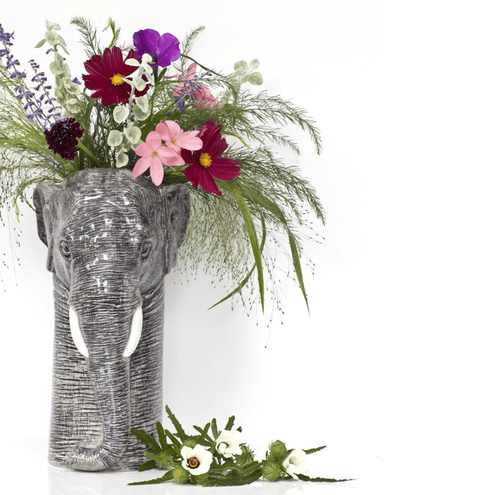 Elephant Large Flower Vase, L15 x D18 x H28cm