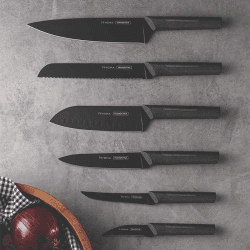 Image showing the Nygma set of 9 knifes, Black product.