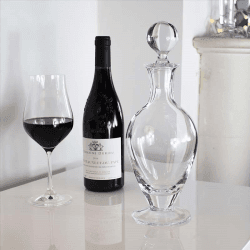 Image showing the Classic Footed Wine Decanter, 800ml, Clear product.