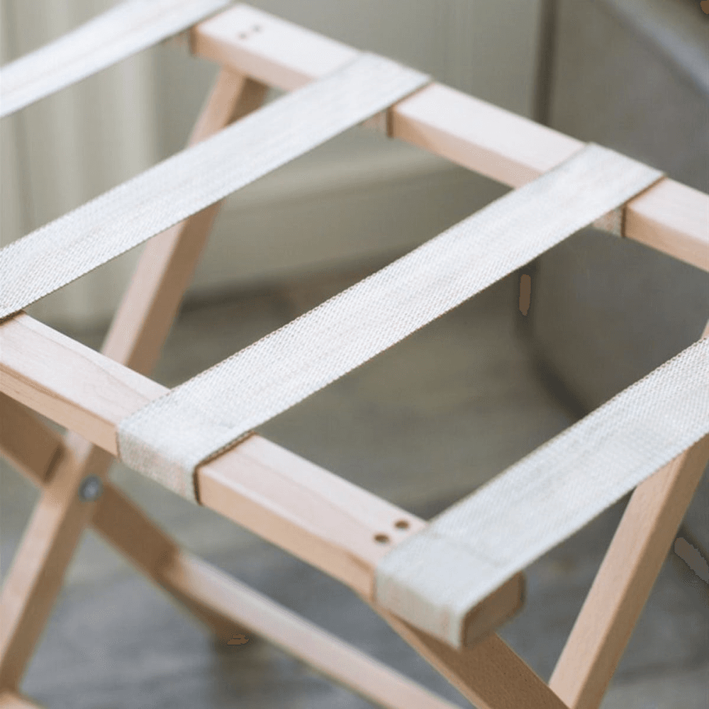 Weekend folding luggage rack, H50 x W55 x D38cm, Natural