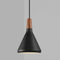 Image showing the Nori Pendant, H26.5cm, Black product.
