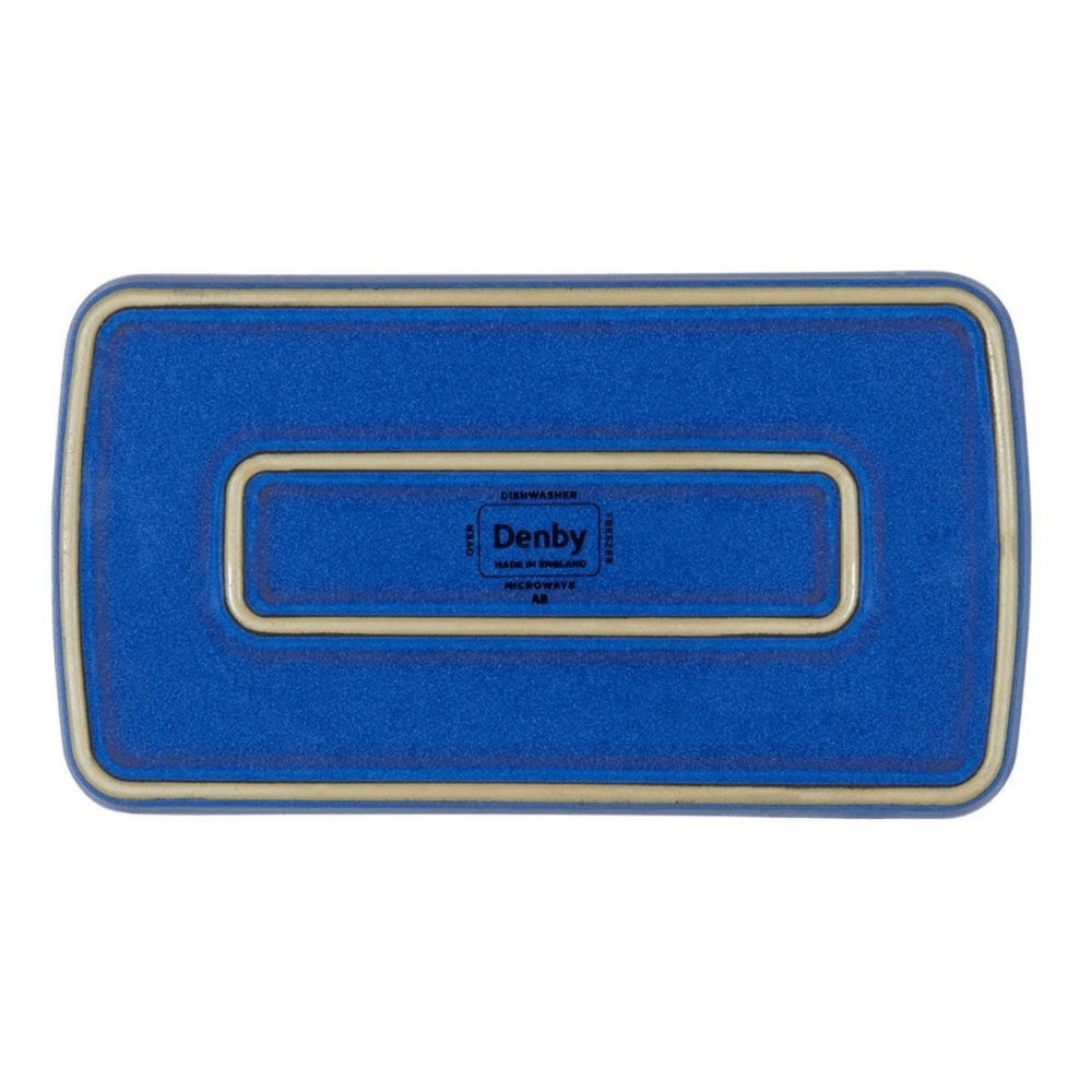 Imperial Rectangular Plate, 24 x 14.5cm, Blue