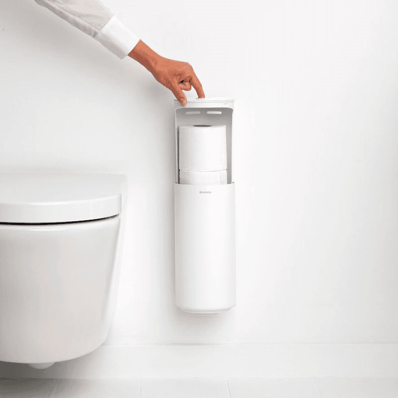 MindSet Toilet Roll Dispenser, Mineral Fresh White