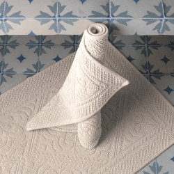 Image showing the Enzo Bath mat, 54 x 110cm, Cement product.