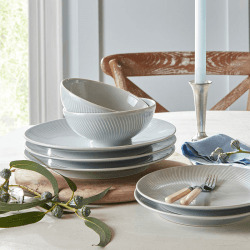 Image showing the Arc 12 Piece Tableware Set, Grey product.