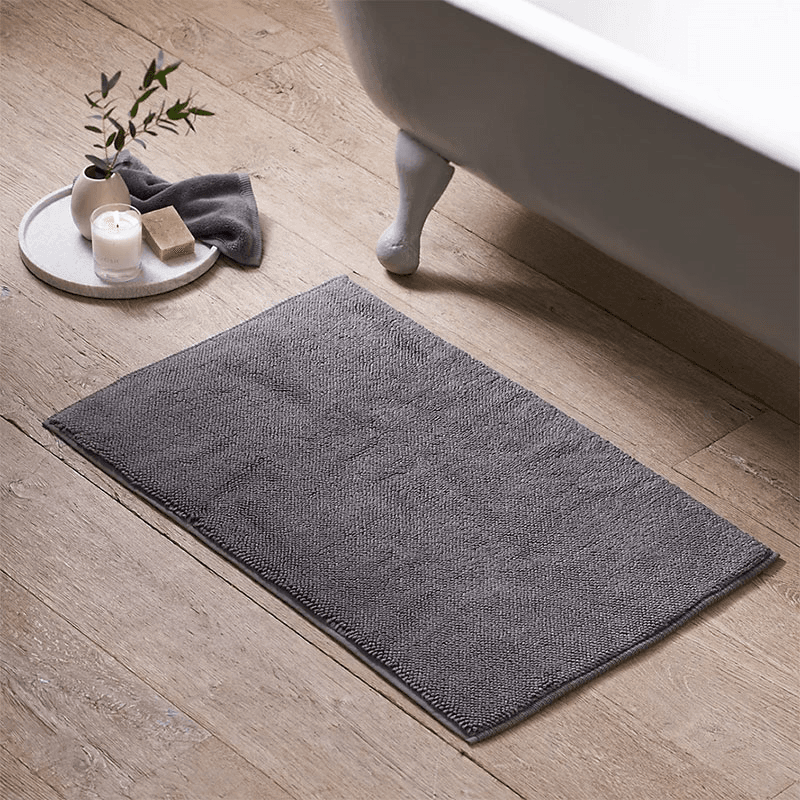 Ile De Re Bath Mat, 70 x 110cm, Slate