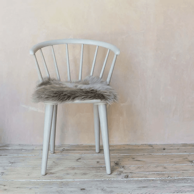 Square Sheepskin Seat Pad, 37 x 37cm, Vole
