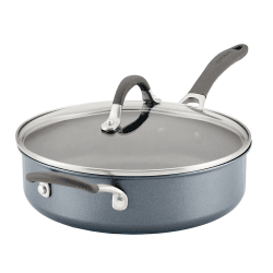 Image showing the A1 Non-Stick Saute Pan with Lid, Grey product.