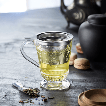 Image showing the Versailles Infuser Mug, 275ml, Clear product.