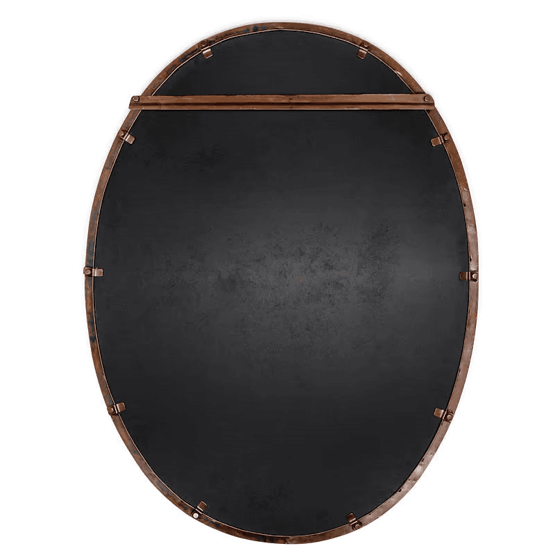 Drishti Oval Mirror, Antique Black