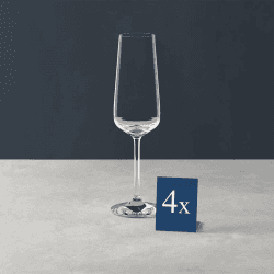 Image showing the Ovid Set of 4 Champagne flutes, 25cl product.