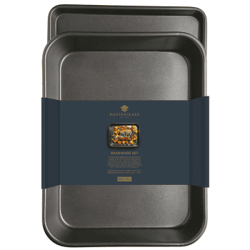 Image showing the Roast pan and oven tray, 34 x 26cm (roaster) - 39 x 27cm (tray) product.