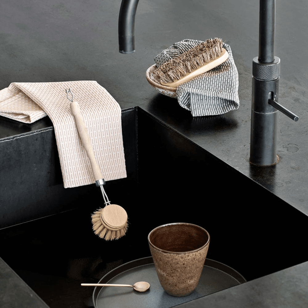 Pique Weave Kitchen wash cloth, 30 x 35cm, Stone Rose