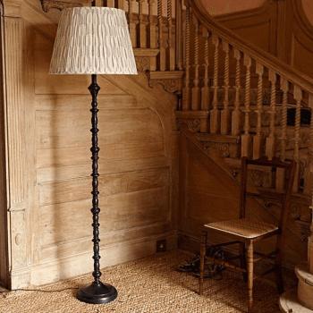 Image showing the Eclipse Standing lamp - base only, silvery black product.