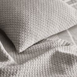 Image showing the Maddox Mink Throw, 140 x 200cm, Cloud Marl product.