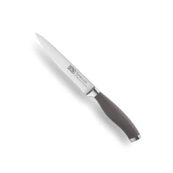 Image showing the Syracuse Soft Grip Serrated Utility Knife, 13cm, Grey product.