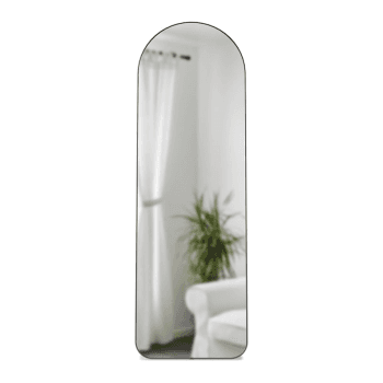 Image showing the Hubba Arched Leaning Mirror, 51 x 157 cm, Titanium product.