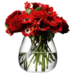 Image showing the Flower Table bouquet vase, 17cm, clear product.