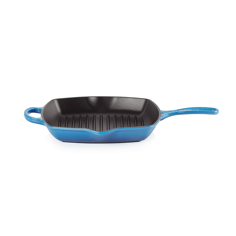 Signature Cast Iron Square Grillit, 26cm, Azure
