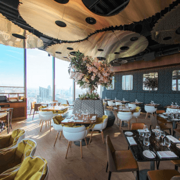 Image showing the Three Course Lunch for Two at 20 Stories Rooftop Restaurant, Manchester product.