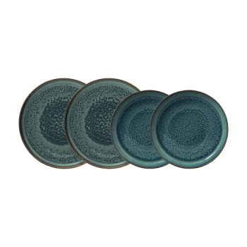 Image showing the Crafted Breeze 4 Piece Dinnerware Set, Green product.