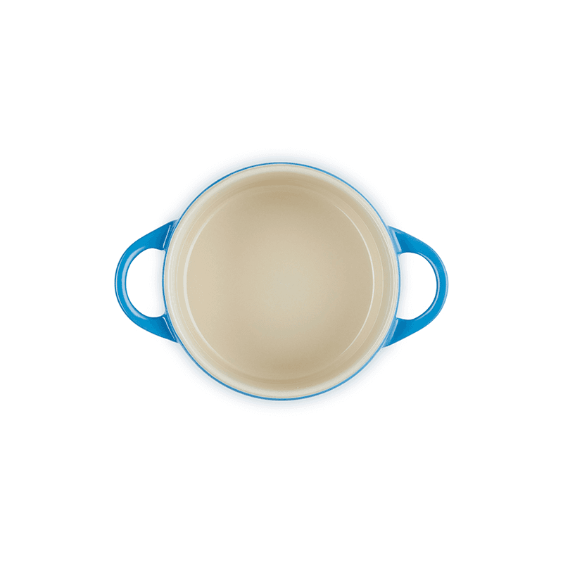 Stoneware Petite Round Casserole, 10cm, Azure