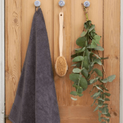 Image showing the Organic 600gsm The Bath Sheet, 100 x 160cm, Slate product.