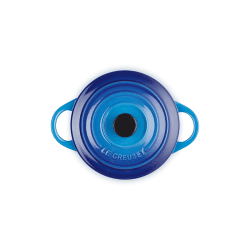 Image showing the Stoneware Petite Round Casserole, 10cm, Azure product.
