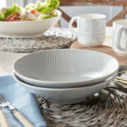 Image showing the Arc Set of 4 Pasta Bowls, D23cm, Grey product.