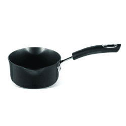 Image showing the Total Anodised Non-Stick Milkpan, 14cm, Black product.