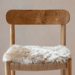 Image showing the Square Sheepskin Seat Pad, 37 x 37cm, Butterscotch product.