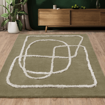Image showing the Matrix Rug, 120 x 170cm, Sage product.